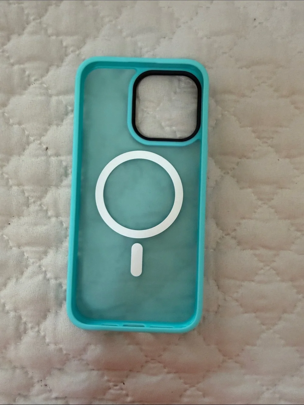 TIGOWOS Teal Blue Magnetic Phone Case for iPhone 15 Pro Max Case- never used